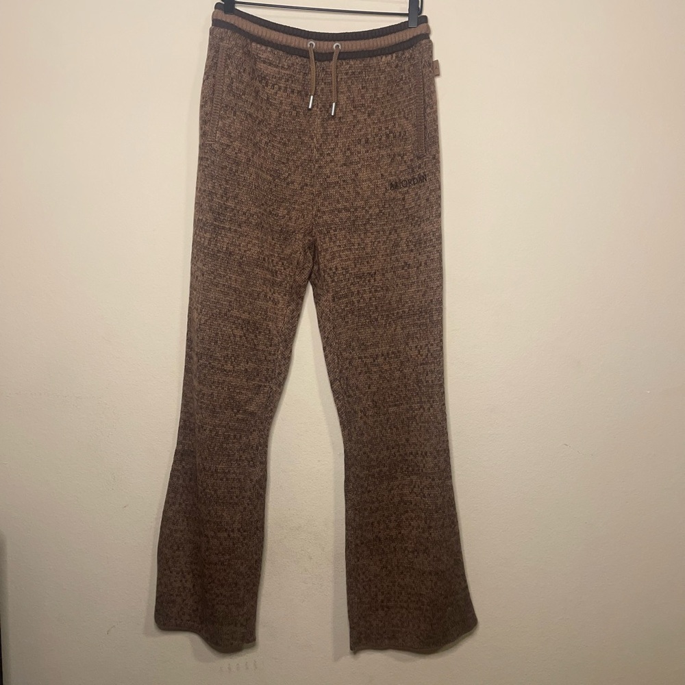 Air Jordan Thick Knitted Trousers Archaeo Brown
